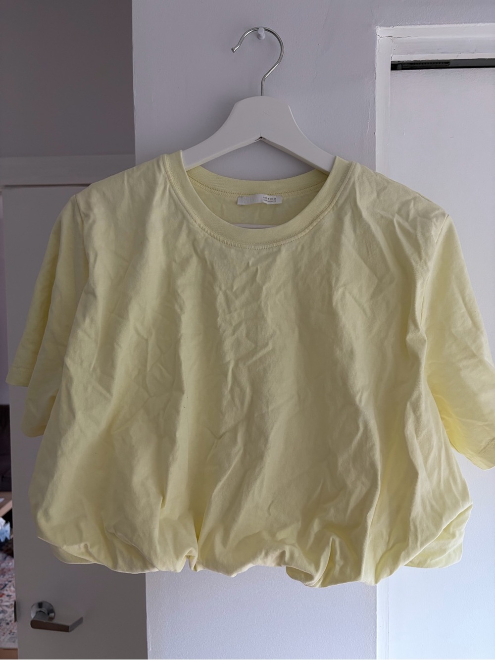 Zara bubble hem tee